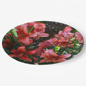 オレンジアジアリリーフローラ ペーパープレート (アングル)