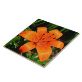 オレンジアジ鮮やかアユリ花 タイル (側面)