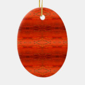 オレンジアステカ色 セラミックオーナメント (裏面)