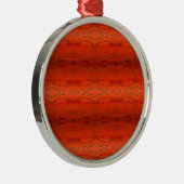 オレンジアステカ色 メタルオーナメント (右)