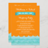 オレンジアットシー航海の結婚式 プログラム (正面/裏面)