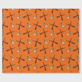 オレンジアヒルの狩りパターン ラッピングペーパー (フラット)
