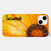 オレンジアフリカデイジークローズアップフローラ写真 Case-Mate iPhoneケース (裏面 (横))