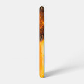 オレンジアフリカデイジークローズアップフローラ写真 SAMSUNG GALAXYケース (左側面)