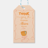 オレンジアペロスピリッツブライダルシャワーサンキューユーラベル ギフトタグ (正面)