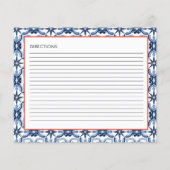 オレンジアペロスピリッツブライダルシャワーレシピカード (裏面)