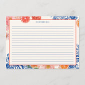 オレンジアペロスピリッツブライダルシャワーレシピカード エンクロージャーカード (裏面)