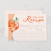 オレンジアペロスピリッツブライダルシャワーレシピ2 エンクロージャーカード (正面/裏面)