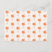 オレンジアペロスピリッツブライダルシャワーレシピ エンクロージャーカード (裏面)