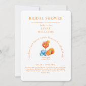 オレンジアペロスピリッツブライダルシャワーII招待状 招待状 (正面)