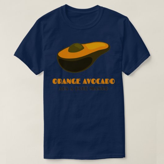 オレンジアボカド赤フェイクマンゴー Tシャツ (デザイン正面)