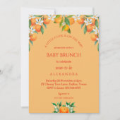 オレンジアリットかわいこちゃん柑橘系ベビーブランチ 招待状 (正面)