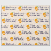 オレンジアリトルかわいこちゃんベビーシャワーラッピング紙 ラッピングペーパー (フラット)