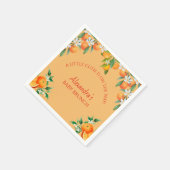オレンジアリトルかわいこちゃん柑橘系ベビーブランチ スタンダードカクテルナプキン (角)