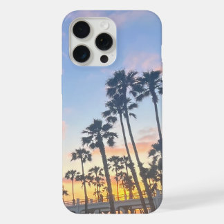 オレンジアンドイエローサンセットオーシャンサイドカリフォルニア iPhone 15 PRO MAXケース