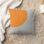 オレンジアンドグレー抽象芸術アート装飾用クッション クッション (ブランケット)