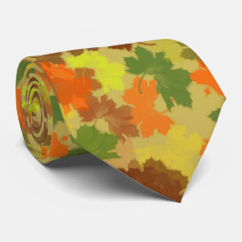 オレンジアンドゴールデン紅葉 ネクタイ
