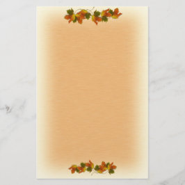 オレンジアンドゴールデン紅葉 便箋