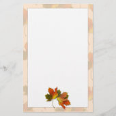 オレンジアンドゴールデン紅葉 便箋 (正面)
