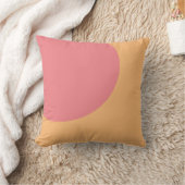 オレンジアンドピンク抽象芸術アート装飾用クッション クッション (ブランケット)