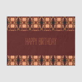 オレンジアンドピーチフローズン誕生日ティッシュペーパー 薄葉紙