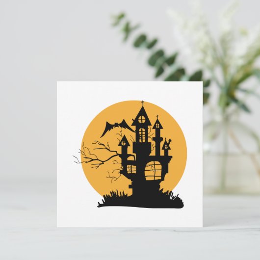 オレンジアンドブラックハウス幽霊のよく出るハロウィーン 招待状 (スタンド正面)