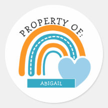 オレンジアンドブルーレインボーウェルカム新学期