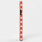 オレンジアンドホワイトパステル水玉模様 Case-Mate iPhoneケース (裏面/右)