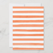 オレンジアンドホワイトフローラカボチャ秋の結婚式 招待状 (裏面)