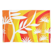 オレンジアンドホワイトボタニカルイラストレーション