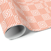 オレンジアンドホワイト日本のプリント ラッピングペーパー (ロールコーナー)