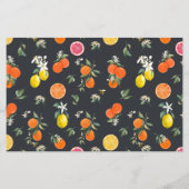 オレンジアンドレモンブライダルルンチョン招待状 (裏面)