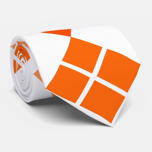 オレンジアーガイルカスタムのネクタイ ネクタイ (ロール)