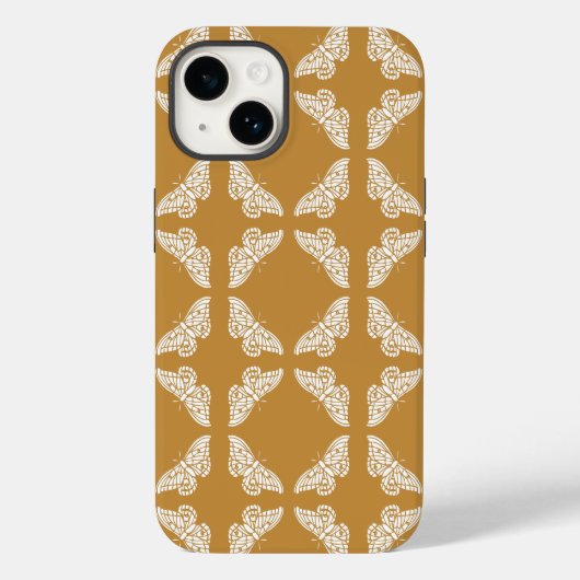 オレンジアーツアンドクラフツチョウ Case-Mate iPhoneケース (裏面)