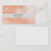 オレンジアートウォーターモダンカラースタイリッシュ 名刺 (正面/裏面)