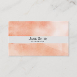 オレンジアートウォーターモダンカラースタイリッシュ 名刺
