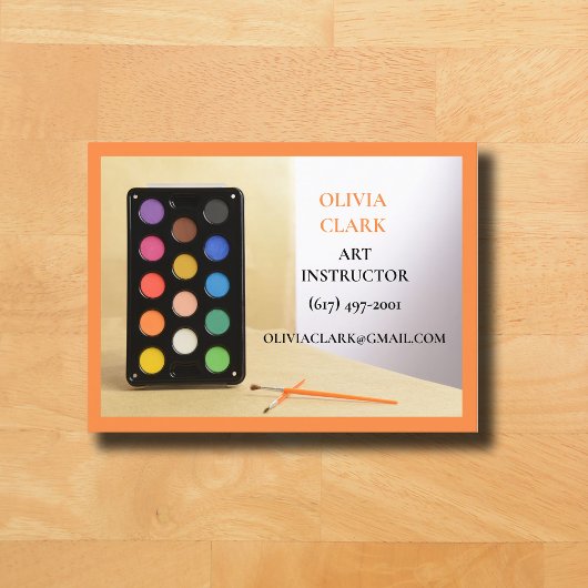 オレンジアート先生チュータエデュケータアートクラス 名刺