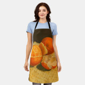 オレンジアート エプロン (着用した状態)