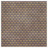 オレンジアールデコのヴィンテージの生地 ファブリック (クローズアップ)