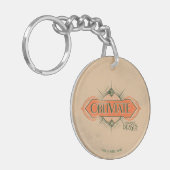 オレンジアールデコオブリビエート呪文図 キーホルダー (正面左)