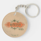 オレンジアールデコオブリビエート呪文図 キーホルダー (裏面)