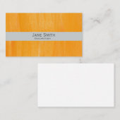 オレンジア絵を描ート抽象芸術モダン スタイリッシュ 名刺 (正面/裏面)