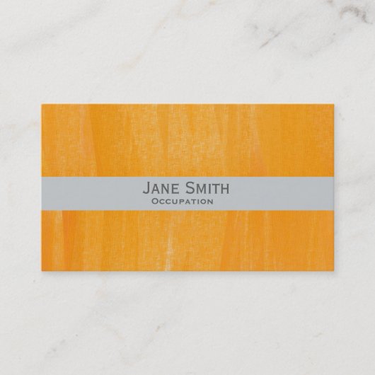 オレンジア絵を描ート抽象芸術モダン スタイリッシュ 名刺 (正面)