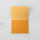 オレンジイエローのジオメトリック サンクス サンキューカード (内部)