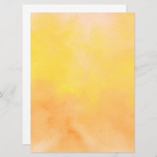 オレンジイエローウォーターカラーウォーターカラーアート絵画ズ プログラム (正面/裏面)