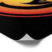 オレンジイエローオロボロスドラゴン ポスター (角)