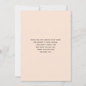 オレンジイエローグレーフラワーブーケ サンキューカード (裏面)