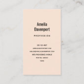 オレンジイエローグレーフラワーブーケ 名刺 (裏面)