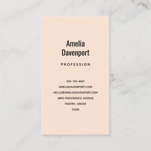 オレンジイエローグレーフラワーブーケ 名刺 (裏面)