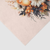 オレンジイエローグレーフラワーブーケ 薄葉紙 (詳細)